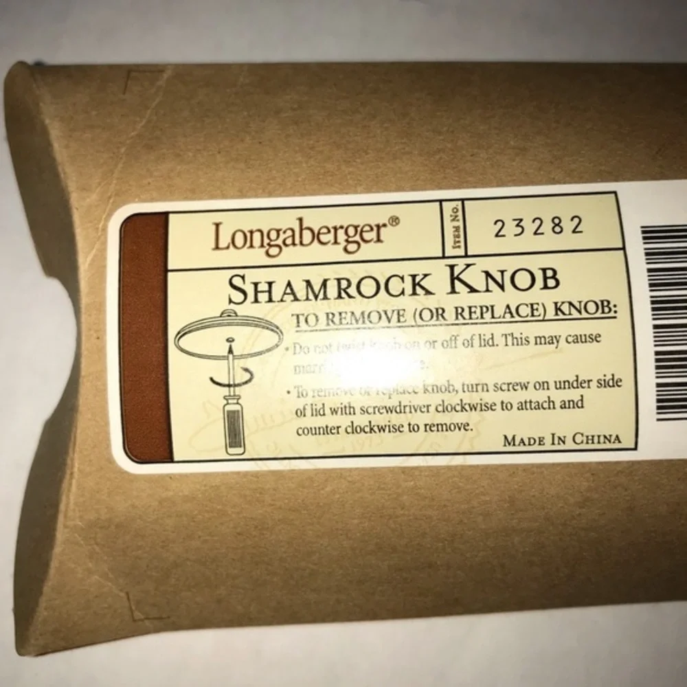 Longaberger‎ Shamrock Knob